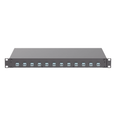 Distribuidor de Fibra Óptica, Con 12 Conectores LC Duplex (24 Fibras), Para Fibra Multimodo OM3/OM4, 1 UR