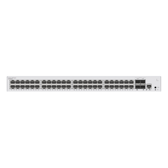 Switch de Distribución/Core Gigabit Administrable  Capa 3 / 48 puertos 10/100/1000 Mbps  / 4 Puertos 10GE SFP+ Uplink / ERPS / Rutas Estáticas / iStack / Administración Nube Gratis