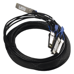 (XQ+BC0003-XS+) Cable de conexion 100G QSFP28 a 4 x 25G SFP28 o 40G QSFP+ a 10G SFP+, 3m