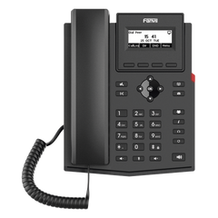 Teléfono IP / 2 Líneas SIP / Pantalla LCD 2.3" 132x64 / Audio HD G.722 y Opus / Conferencia 6 Vías / PoE 802.3af / Puertos Ethernet Duales Gigabit / Soporte EHS
