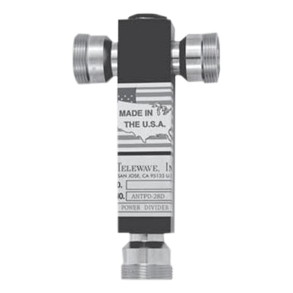 Divisor de Potencia de 3 vías, 350-600 MHz, 500 W, Conectores DIN 7-16 Hembra.
