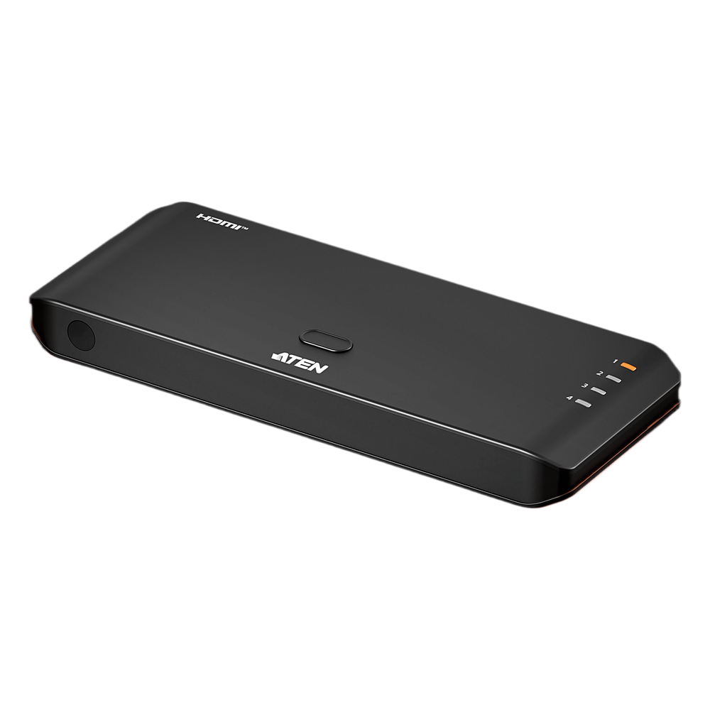 Switch HDMI 4 Puertos True 4K Essentials | RapidSync™ | HDR10+ | HDCP 2.2 | Control por Botón e IR | LPCM 7.1 | Diseño Compacto