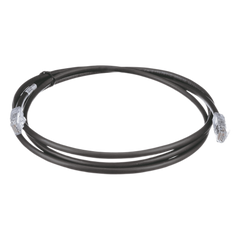 Cable de Parcheo UTP, Cat6A, 24 AWG, CM, Color Negro, 2.13 Metros (7 Pies)