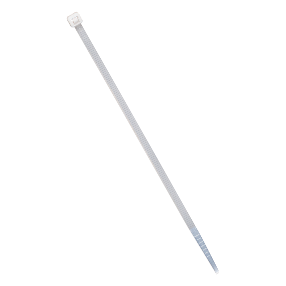 Cincho de plástico, Color Natural, 4.8 x 310 mm, Ideal para sujeción de cables (Bolsa con 100 piezas)