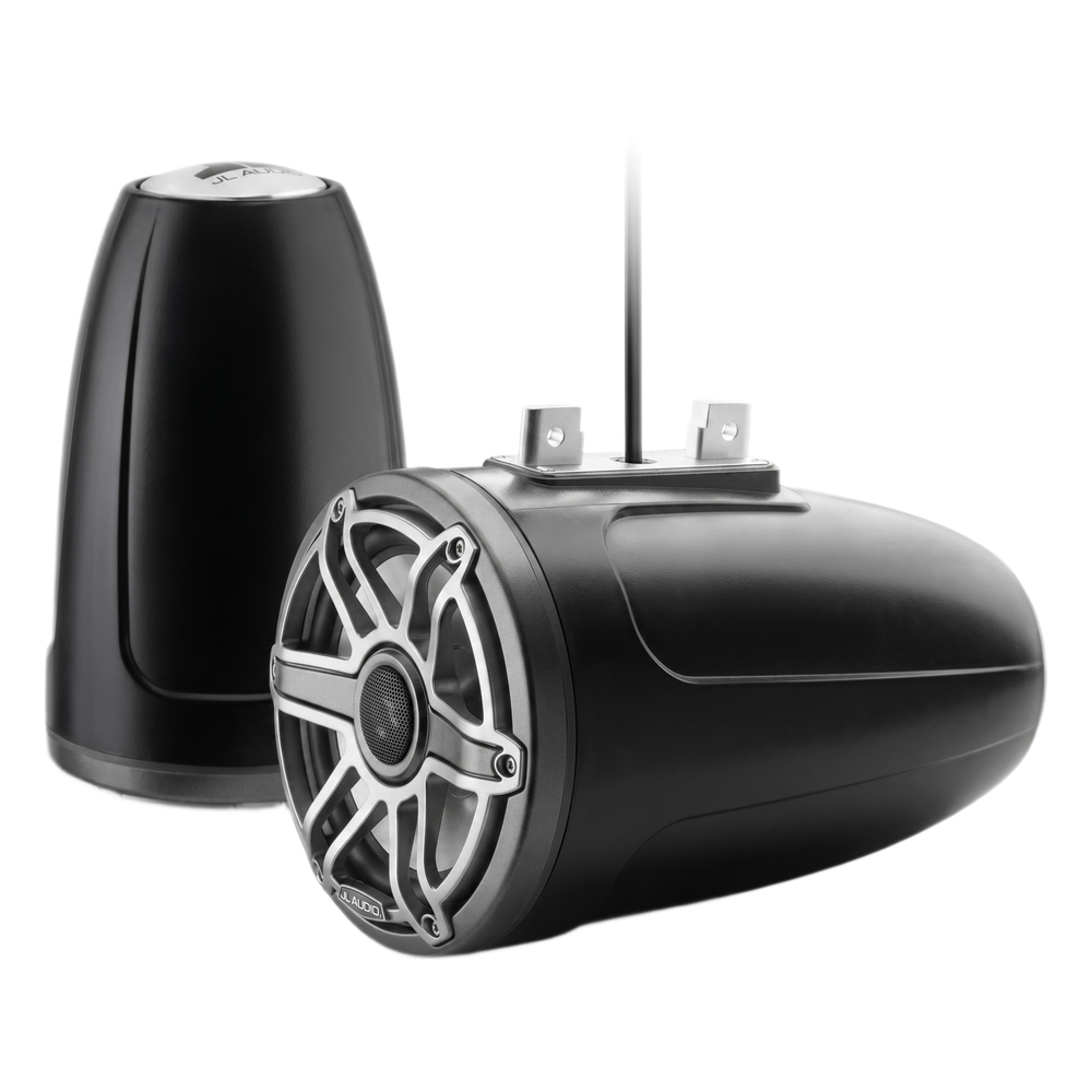 Bocina Marina Coaxial Serie M6 / 7.7 Pulgadas / Woofers Optimizados DMA / Tweeters de Cúpula de Seda / Montaje Tubular o Superficie / Iluminación LED RGB Transflective / Certificación UV y Niebla Salina