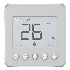 Termostato digital para fan coil de 2/4 tuberías, 110 VCA, ventilador de 3 velocidades, control on/off de válvula