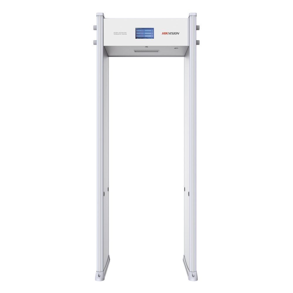 Arco Detector de Metales de 18 Zonas con Pantalla LCD de 7" / Conteo de personas y Alarmas / Ajuste de Sensibilidad e Interferencias / Mejora Anti-Interferencia