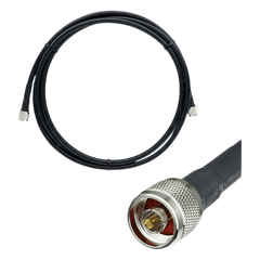 Jumper Coaxial con Cable Epcom405 | Conector N Macho en los Extremos | 3 Metros (9.84 pies) de Longitud.