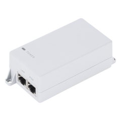 Inyector PoE Pasivo Gigabit de pared para C6x,  de Mimosa, Voltaje de salida  24Vcc. 30 W