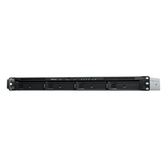 NAS RackStation RS422+ | 4 Bahías | 1U | AMD Ryzen R1600 | 2 GB DDR4 ECC | 570 MB/s Lectura | 530 MB/s Escritura | Puertos Dual 1GbE | Actualización 10GbE | Compatibilidad RAID | Synology DSM.
