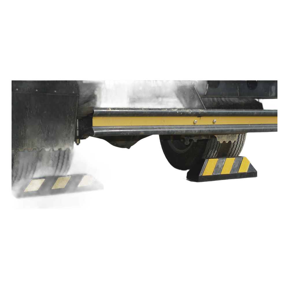 Tope Vehicular 55cm / Para Camion / Estacionamiento / Color Negro-Amarillo.