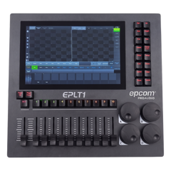 Consola de Iluminación DMX EPLT1 / 2 Universos  / Pantalla 10.1" Multitáctil / 10 Faders + 4 Ruedas / WiFi Integrado / Flight Case Incluido