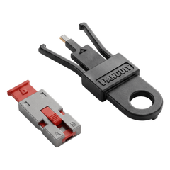 Kit de 5 Dispositivos para Bloquear Puertos USB Tipo A, Color Rojo, Incluye Llave de Extracción
