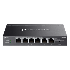 Switch Omada 6 Puertos Gigabit / 4 Puertos PoE+ 65W / Gestión Cloud SDN / Sin Ventiladores / QoS / VLAN / IGMP Snooping / 250 m PoE