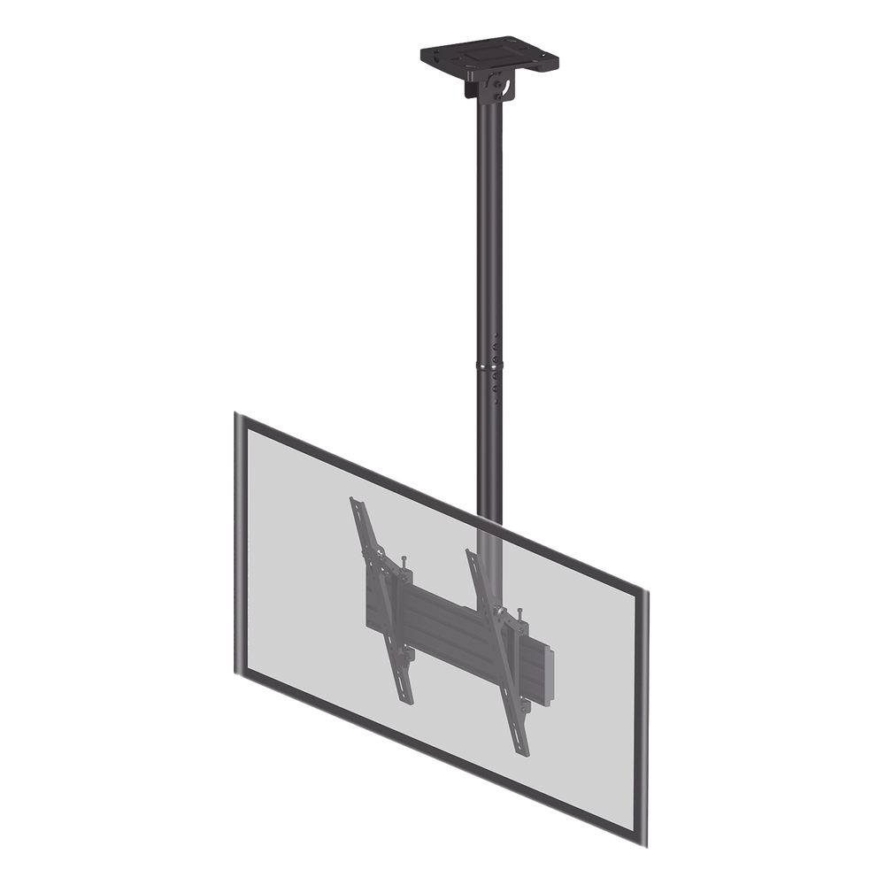 Montaje de Techo para Pantallas de  32"- 75I"| VESA 100 X 100 HASTA 400 X 400| Capacidad Máxima de Carga 50Kg