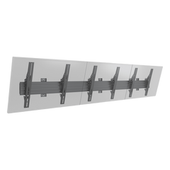 Soporte de Pared para TV / Riel Triple 400T / Capacidad 110 lbs (50 kg) / Compatible 32"-65" / VESA 100x100-600x400 mm / Ajuste Ángulo 5°-15° / Montaje Profesional