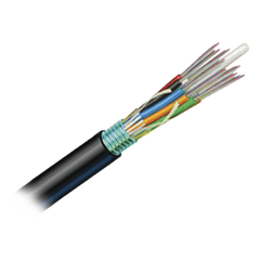 Cable de Fibra Óptica de 12 Hilos, OSP (Planta Externa), No Armada, Gel, MDPE (Polietileno de Media Densidad), Monomodo OS2, 1 Metro (3.28 Pies)