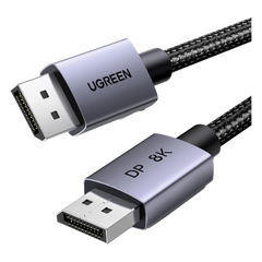 Cable DisplayPort 1.4 | 3 Metros (9.84 Pies) | Resolución 8K@60Hz | Blindaje Interno Múltiple | 3D/HDR+/HDCP | 32.4 Gbps | FreeSync G-Sync | Certificado VESA | Núcleo de Cobre Estañado | Malla de Nylon | Carcasa de Aluminio