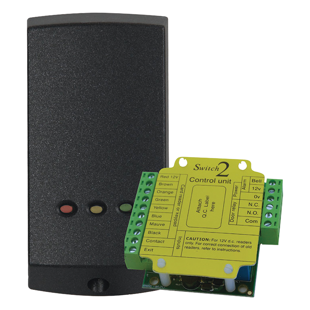 Lector de Solo Tarjetas de Proximidad  (Autónomo) /Controlador Externo para Mayor Seguridad/  Programación en Segundos/ 2 Años Garantía
