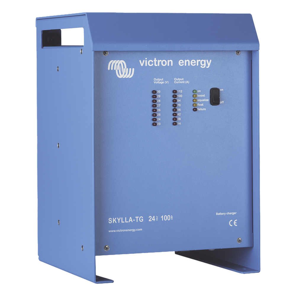 Skylla-TG 24/80 / Cargador de Baterías para Ambientes Marinos 24 V, 80 A / Bancos de 400 a 800 Ah