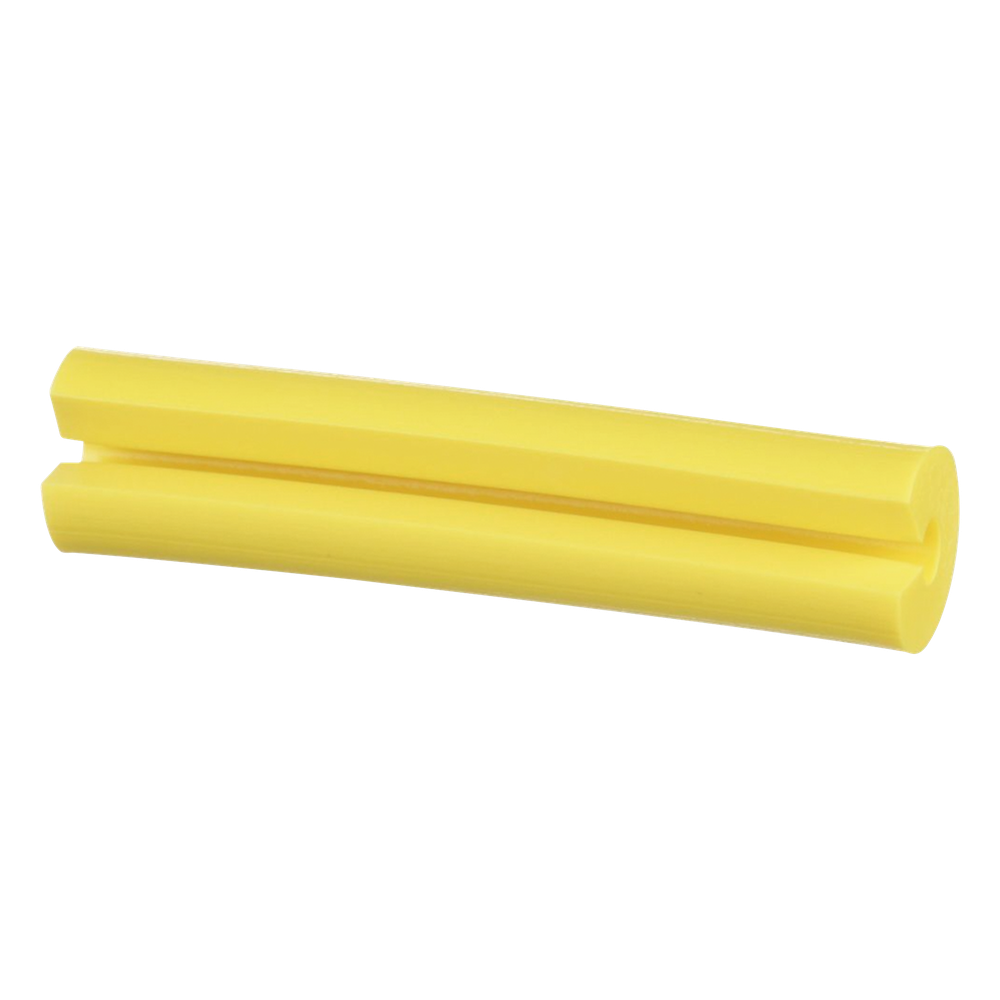 Manguito Porta Etiquetas de Identificación, Para Fibra Simplex de 2 mm, 0.08 Pulgadas (2 mm) de Largo, Color Amarillo, Paquete de 100pz