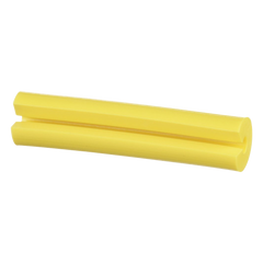 Manguito Porta Etiquetas de Identificación, Para Fibra Simplex de 2 mm, 0.08 Pulgadas (2 mm) de Largo, Color Amarillo, Paquete de 100pz