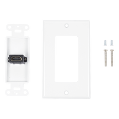 Placa de Pared 1 Puerto HDMI Hembra a Hembra