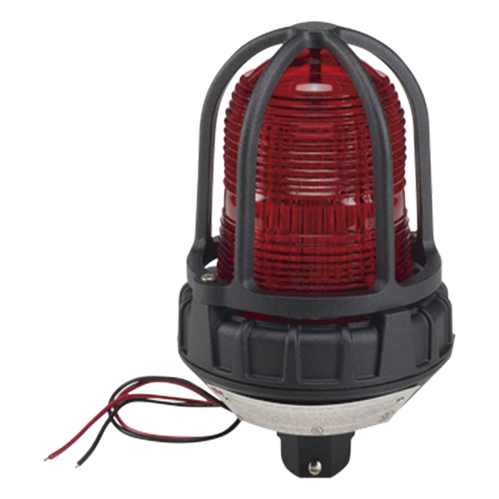 Luz estroboscópica para ubicaciónes peligrosas,  montaje tipo tubo, 120 VCA, color Rojo