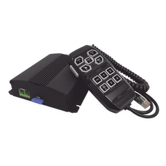 Sirena Vehicular de 100W de Potencia, Incluye Controlador Unimando Para Control de Tonos, 4 Salidas Auxiliares y Microfono