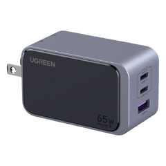 Cargador de 65W serie Nexode S | 3 Puertos de Carga Rápida | 2 USB-C | 1 USB-A | Tecnología GaN II | PD3.0 | QC4.0 | FCP/SCP/AFC/PPS/PPS2.0 | Tecnología de Protección Térmica | Optimiza la Carga | Carcasa Ignifuga.