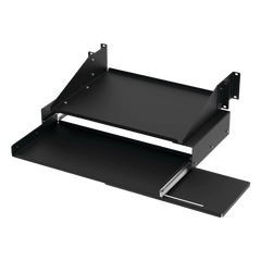 Charola Para Soportar Equipos en Rack de 19in, Con Bandeja Deslizable para Teclado y Mouse , Capacidad de 45.5 kg, 4 UR