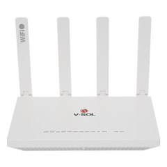ONU GPON/EPON con Wi-Fi 6 AX1500 / 1 Puerto CATV / 4 Puertos Gigabit / Puerto PON SC/APC