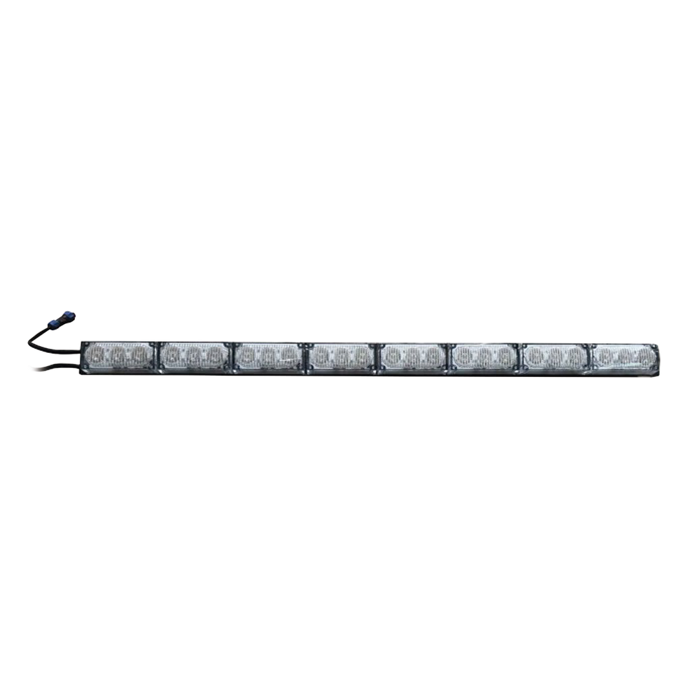 Barra de Luz de Advertencia con 8 Módulos Ámbar, ideal para el direccionamiento de tráfico
