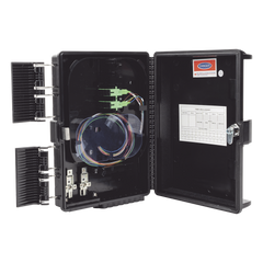 Cierre de Empalme para 24 fusiones de fibra óptica, Interior/Exterior, con 8 acopladores SC/APC y splitter 1x8 SC/APC Incluido, IP65