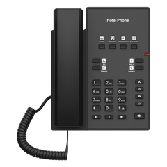 Teléfono IP para Hotelería, profesional con 8 teclas programables para servicio rápido, plantilla personalizable con PoE