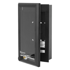 Caja de Montaje Remoto con Puerta de Vidrio Ahumado y Cerradura para Anunciadores Serie ACS ACM-AEM de NOTIFIER ONYX