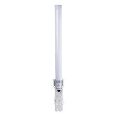 Antena Omnidireccional en 2.4 GHz, Rango de Frecuencias (2.3 - 2.5 GHz), Ganancia de 10 dBi, Doble Polaridad MIMO 2x2, Incluye Jumpers