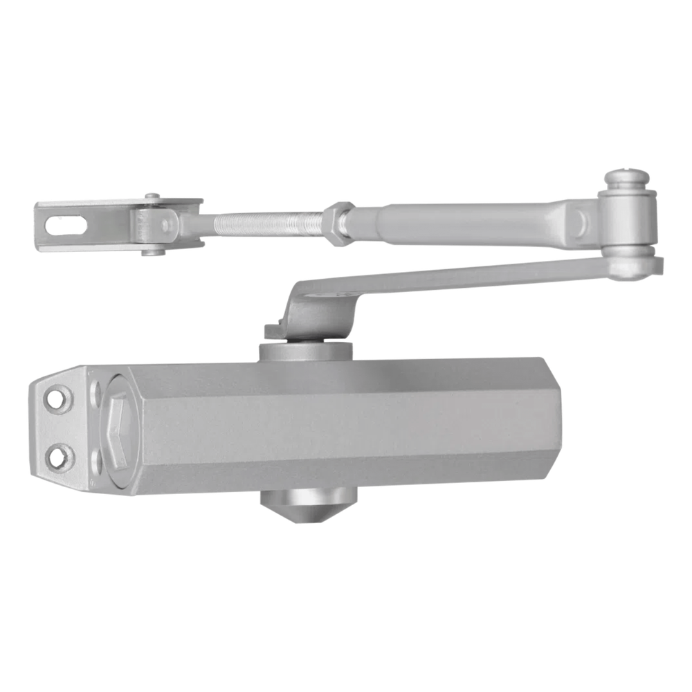 Cierra Puertas  / De Superficie / Puertas de Metal / Puertas de Madera / Ajustable para Tamaños  / Puertas Hasta 65 kg / Incluye Herrajes / Brazos de Acero Forjado