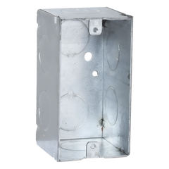 Caja (Chalupa) 4x2"/ Profundidad 2-1/8"/ 8 Entradas de 3/4"/Soldada