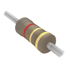 Resistencia Axial de Película de Carbón de 8.2 Ohm, 1/4 Watt, 5%