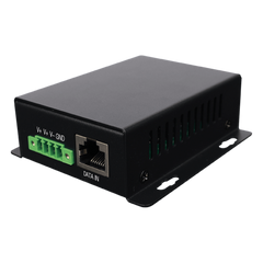 Inyector PoE Industrial / Ideal para Aplicaciones Solares / Entrada 9-32 Vcc / Salida PoE pasivo 24V / Conexión plug and play / Ideal para Enlaces Inalámbricos (Ubiquiti, Cambium, Mimosa, MikroTik)