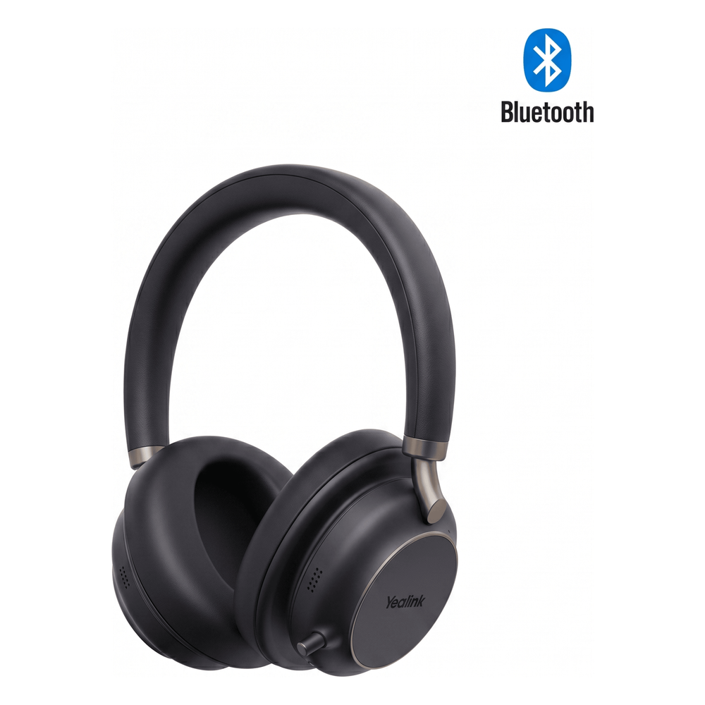 Auriculares Yealink BH76 Plus Stereo MS edition/Bluetooth 5.3 con adaptador USB-C y USB-A/Cancelación activa de ruido/Estilo de uso supraaural y circumaural