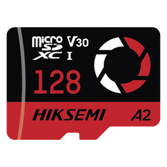 Memoria microSD / 128 GB / 180 MB/s Lectura / 150 MB/s Escritura / V30 U3 A2 / Para Drones y Cámaras de Acción / HIKSEMI CAPTURE E3
