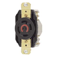 Receptáculo con Bloqueo de Media Vuelta Industrial 30 a 125/250 V CA / 3 Polos 4 Hilos / Nema L14-30R.