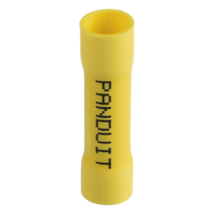 Conector de Empalme a Tope, Para Cables de 12 a 10 AWG, De Vinilo Aislado, Color Amarillo, Paquete de 25 Piezas
