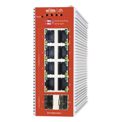 Switch L2+ PoE Industrial / Administración Cloud-Web-CLI / 8 Puertos PoE af/at 100/1000 Mbps / 2 Puertos SFP Gigabit / Presupuesto PoE 120 W / Protocolo ERPS (redundancia enlaces)