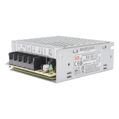 Fuente de poder industrial conmutada / 50W / 12Vcc / 4.2A / Entrada: 100-240Vca / Montaje en chasis