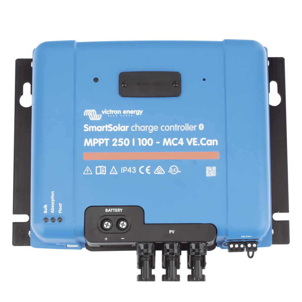 SmartSolar MPPT 250/100-MC4. Controlador Solar MPPT 100A, Voltaje: 48 Vcc. Para uso con Inv. Cargadores Victron