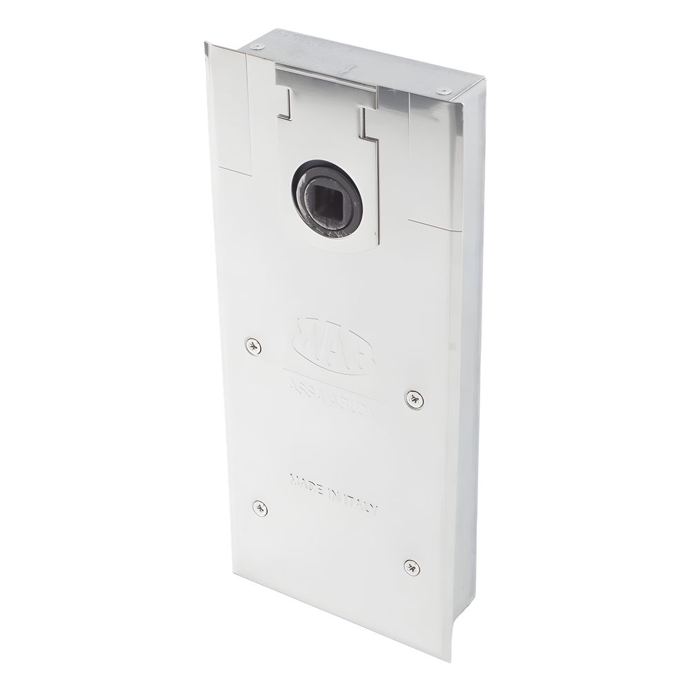 Bisagra de piso, / Cierrapuertas DC450 / Para Puertas de Doble Acción hasta 120 kg / Ángulo de Apertura 130° / Ajuste de Velocidad de Cierre y Latch