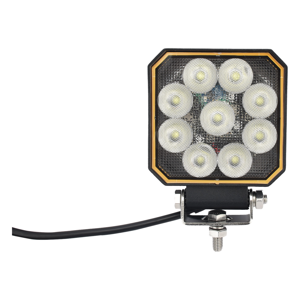 Luz de trabajo de 9 LED Bluetooth, 1500 Lumenes, 12-24 VCD